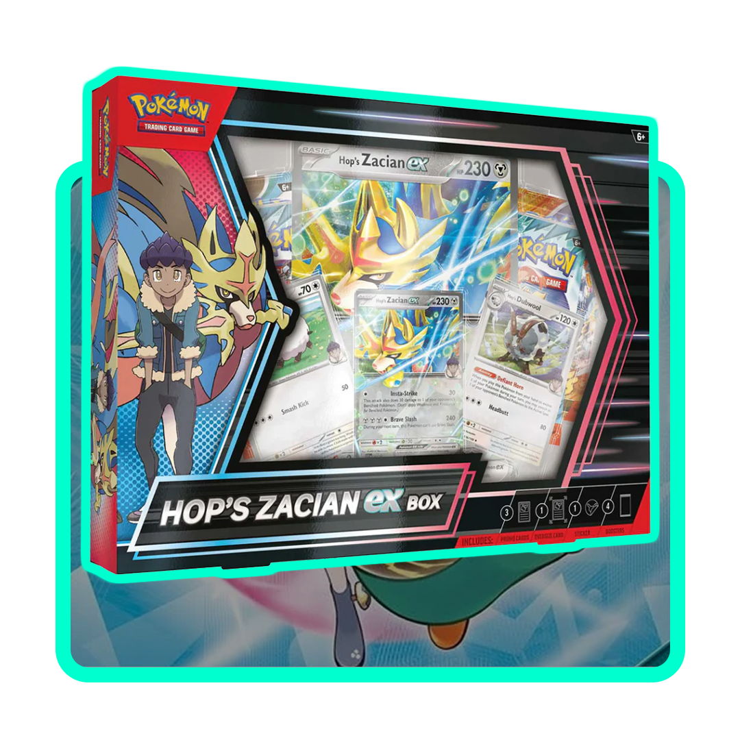 Pokemon Hop's Zacian ex Collection Box