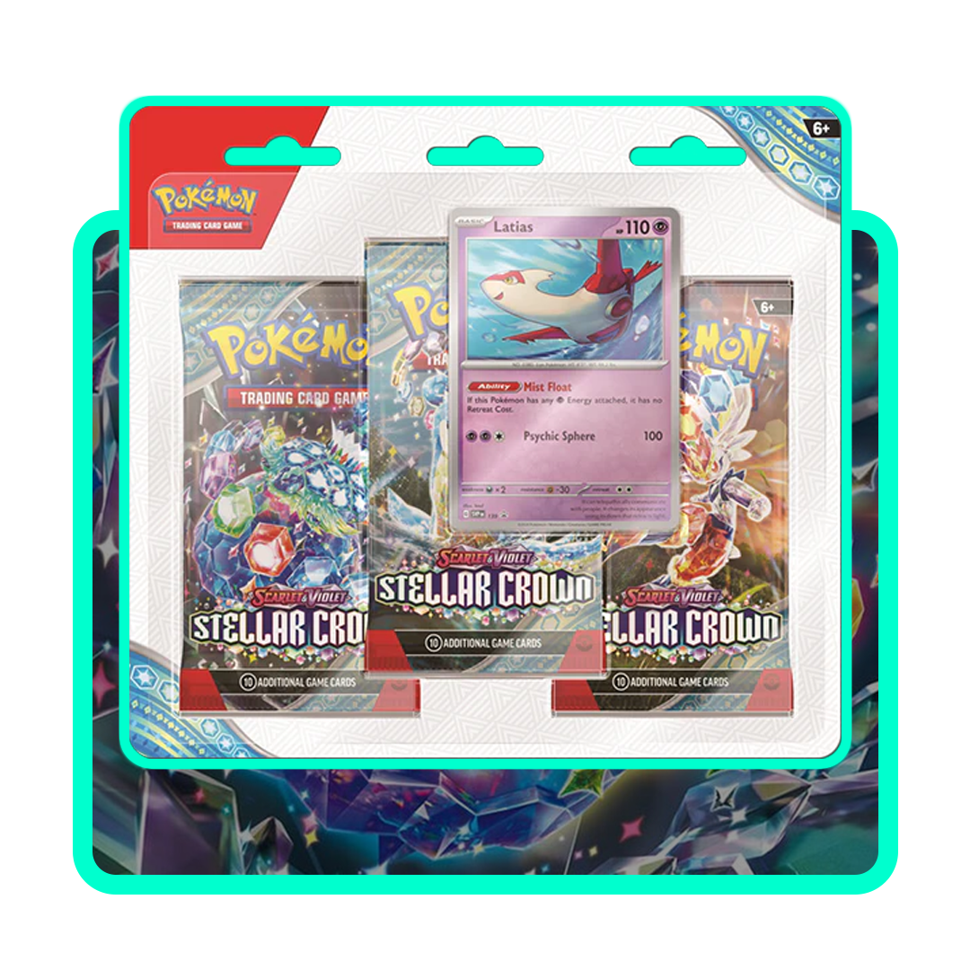 Pokemon Stellar Crown Blister Pack (3 Packs+Promo)