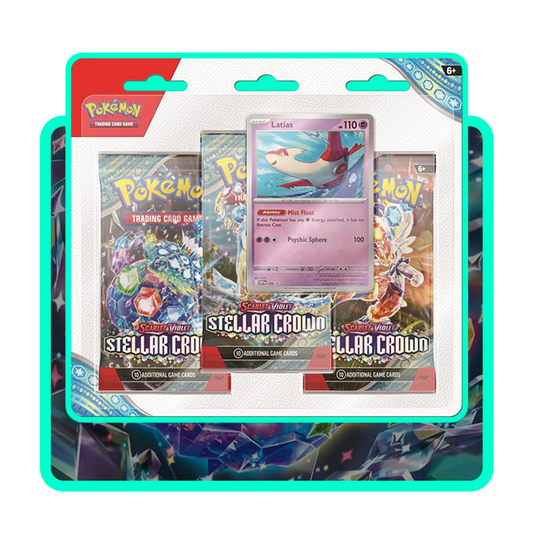 Pokemon Stellar Crown Blister Pack (3 Packs+Promo)