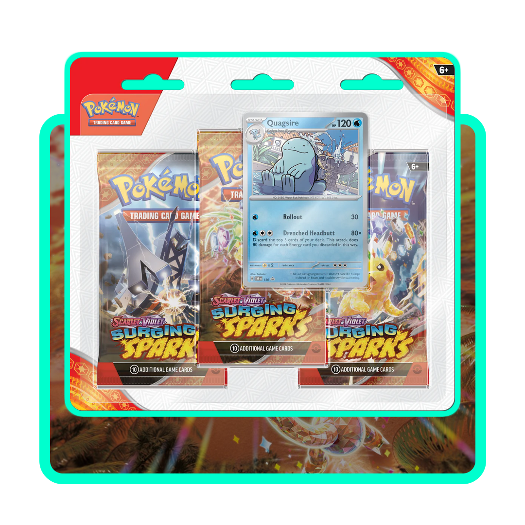 Pokemon Surging Sparks Blister Pack (3 Packs+Promo)